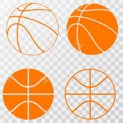 Basketball icons set . Vector on transparent background » Clipart ...