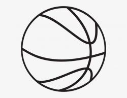Basketball Clipart No Background - Basketball Clipart Png Black And ...
