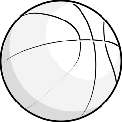Black And White Basketball Clipart | Free download best Black And ...