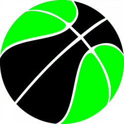Download Free png Green And Black Basketball Clip Art at ...