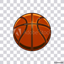 Basketball vector illustration isolated on transparent ...