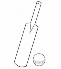 Cricket Bat Clipart Black And White | Free Images at Clker.com ...