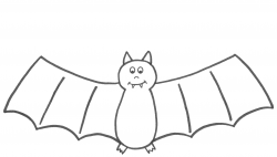 bat clipart | kindy-garten | Halloween coloring pages, Bat coloring ...
