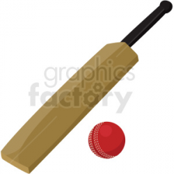 cricket bat and ball vector clipart no background . Royalty-free clipart #  409536