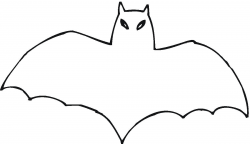 Free Bat Outline, Download Free Clip Art, Free Clip Art on Clipart ...
