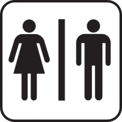 Men Women Bathroom clip art in 2019 | Bathroom signs, Public ...
