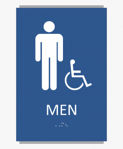 Mens Bathroom Sign Png Handicap Mens Bathroom Sign - Men\'s ...