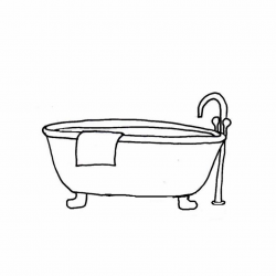 Free Bathtub Clipart Black And White, Download Free Clip Art ...