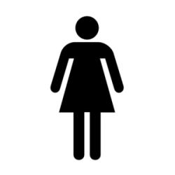 Woman Bathroom Bw W/o Boarder Clip Art at Clker.com - vector ...