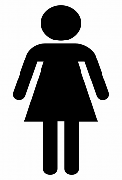 Female Girl Symbol Toilet Png Image - Woman Stick Figure ...