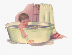Clipart - Girl - Vintage Bath Clip Art #187822 - Free ...