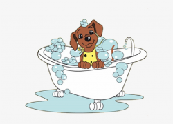 Dog In Bathtub Clip Art - Dog In Bath Clipart - Free ...