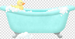 Rubber duck on teal tub illustration, Bathtub Towel Bathroom ...