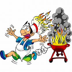 BBQ Cartoon | Funny Barbecue Clipart: Labor Day Weekend Free ...