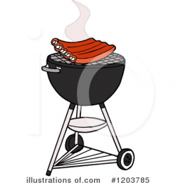 Bbq Clipart #1203785 - Illustration by LaffToon