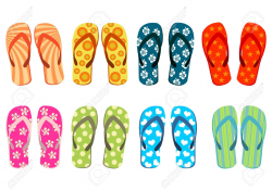 Flip flops on the beach clipart – Gclipart.com