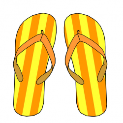 Flip Flops Beach Clipart - Clip Art Library