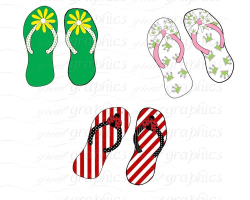 Flip Flop Clip Art Flipflop Digital Clipart Flip Flop Flipflops Printable  Clip Art Beach Clipart Instant Download