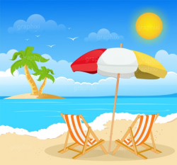 Holiday Clipart Beach Image Summer Commercial Use Vector ...