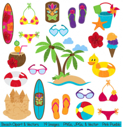 Beach Clipart Clip Art, Summer Vacation Travel Clipart Clip ...