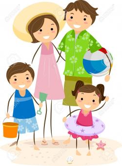 Family at beach clipart 1 » Clipart Portal