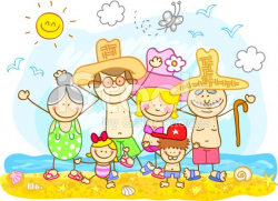 family at the beach clipart - Google Search | teaching resources ...