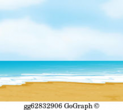 Beach Ocean Clip Art - Royalty Free - GoGraph