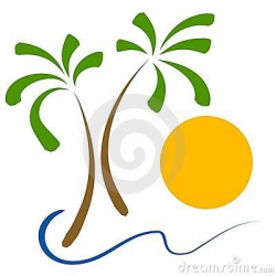 Clip Art Palm Tree Beach | simple clip art illustration of 2 palm ...