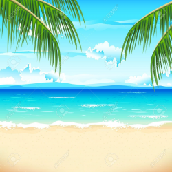 Beach Scene Stock Illustrations Cliparts And Royalty Free Beach ...