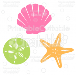Sea Shells Free SVG Cut File & Clipart | Under the sea birthday ...