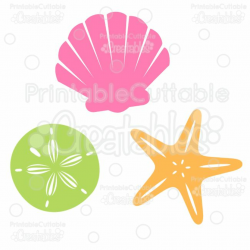 Sea Shells Free SVG Cut File & Clipart | Under the sea birthday ...