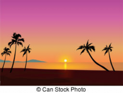 Sunset beach Clipart Vector Graphics. 15,078 Sunset beach EPS clip ...