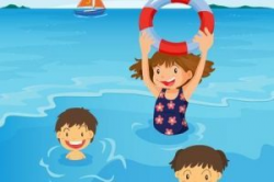 Kids swimming beach clipart 3 » Clipart Portal