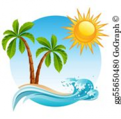 Beach Clip Art - Royalty Free - GoGraph