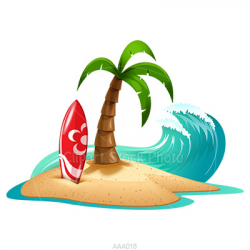 Tropical beach clipart free images - ClipartPost