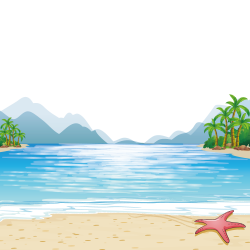 Download Mountains Illustration Vector Sea Child Beach Clipart PNG ...