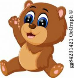 Baby Bear Clip Art - Royalty Free - GoGraph