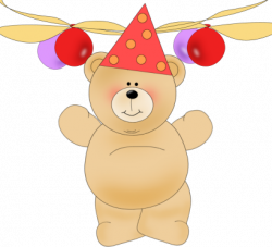 Birthday Bear Clipart - Clip Art Library