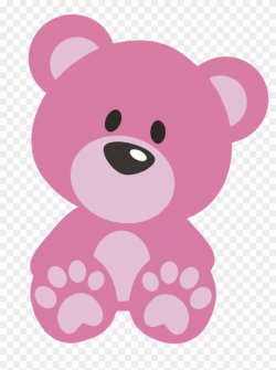 Shining Inspiration Pink Teddy Bear Clip Art Clipart - Pink Teddy ...