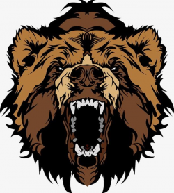 Roaring Bear Head PNG, Clipart, Aggression, Anger, Animal, Animal ...
