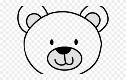 Simple Bear Face Drawing Clipart (#1063103) - PinClipart