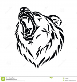 Free Drawn Grizzly Bear tribal, Download Free Clip Art on Owips.com