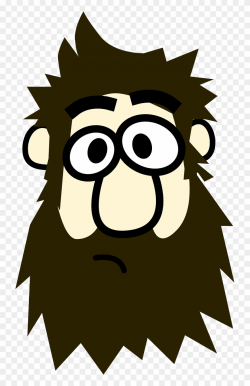 Beard Clipart Face Cartoon - Cartoon With A Beard - Png ...
