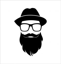 Beard clipart hipster beard, Beard hipster beard Transparent ...