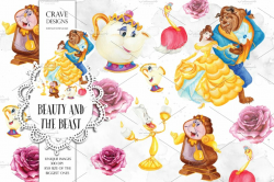 Beauty and The Beast Clip Art ~ Illustrations ~ Creative Market