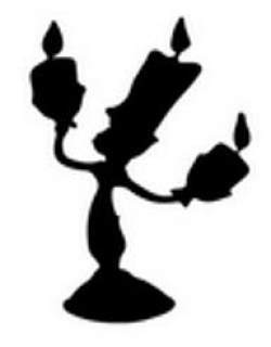 Beauty And The Beast Candle Silhouette