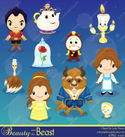 Beauty and the Beast clipart, Beauty, Princess clipart ...