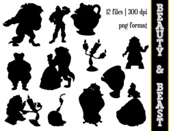 Beauty & the Beast Silhouettes // Disney Princess Belle ...