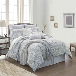 Orchard Street 10-Piece Comforter Set in Grey | Bed Bath ...