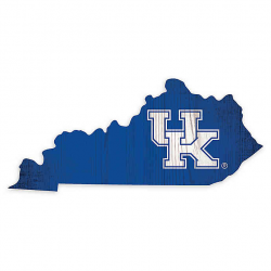 University of Kentucky Team Color Logo State Sign | Bed Bath ...